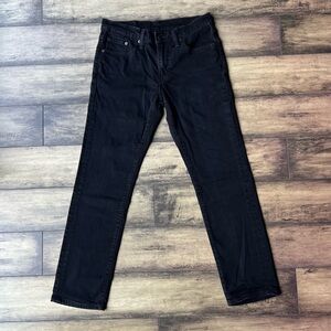 Mens 511 Straight Fit Black Denim Jeans Size 30 x 30 by LEVI’S